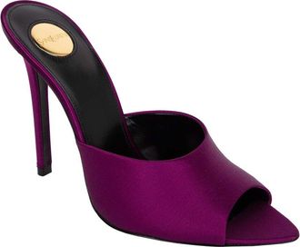 Saint Laurent Womens Silk Goldie Mule, Size 36, Never Worn (Authentic Pre- Loved)