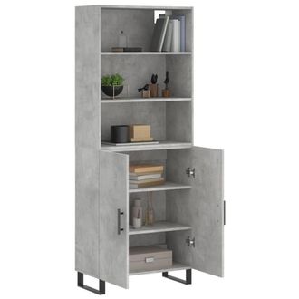 Berkfield Home Highboard Concrete Grey 69.5x34x180 cm Engineered Wood