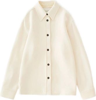 STUDIO NICHOLSON Shirts, female, White, Size: XS White Button-Up Shirt Long Sleeve