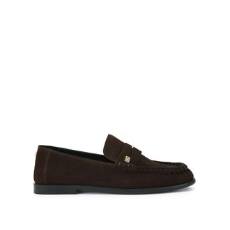 Kurt Geiger Womens Suede Mae Loafers - Brown - Size UK 6