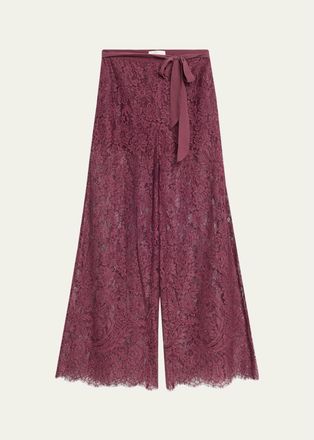 LoveShackFancy Riana Floral Lace Pants