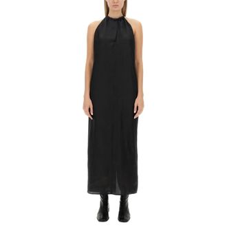 Acne Studios Maxi Dresses, female, Black, Size: M Satin Dress