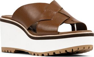 Donald J Pliner Wedge Platform Sandal in Saddle at Nordstrom Rack, Size 8.5