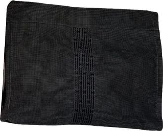 Herm&egrave;s Pre-owned Clutches, female, Black, Size: ONE SIZE Pre-owned Fabric Clutch
