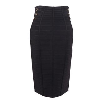 Elisabetta Franchi Gonna di Maglia - female - Elisabetta Franchi - Midi Skirts - Black - 2XL - Skirts