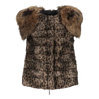 Moorer Vests, female, Multicolor, Size: XS Faux Fur Padded Bodywarmer