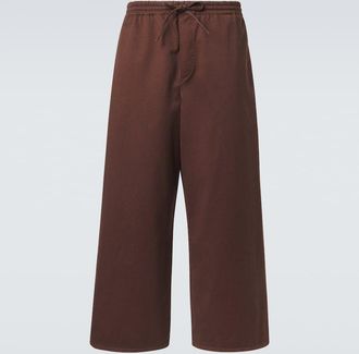 Loewe Paulas Ibiza cotton-blend wide-leg pants
