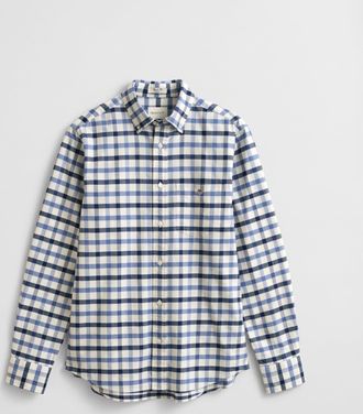 GANT Mens Regular Fit Shirt in White Cotton - Size X-Large