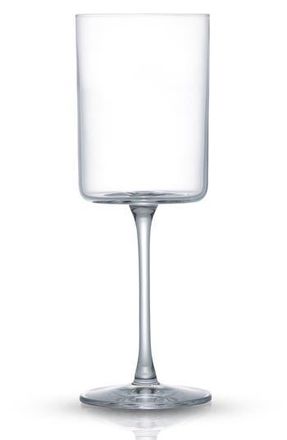 JoyJolt Claire Set of 2 Crystal Cylinder Wine Glasses in Clear at Nordstrom Rack