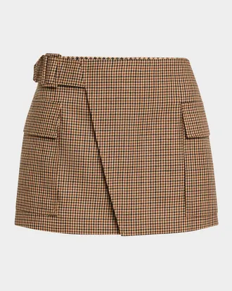 A.L.C. Conan Check Mini Skirt