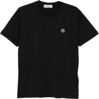 Stone Island Short Sleeve T-Shirt - Heren - T-shirts - Zwart - 3XL - Katoen - Tops