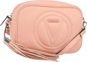 Valentino Pre-owned Cross Body Bags, female, Pink, Size: ONE SIZE Pre-owned Vintage Leather Crossbody Bag