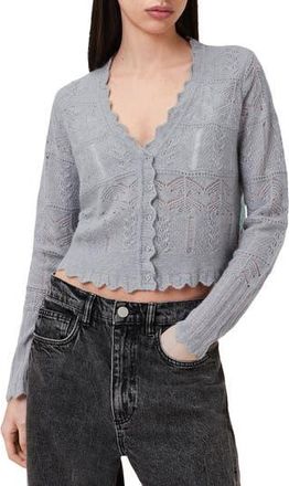 AllSaints Vanessa Wool & Alpaca Blend Cardigan in Grey at Nordstrom Rack, Size X-Small