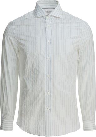 Brunello Cucinelli Cotton Striped Shirt