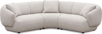 Castlery Auburn Sectional Sofa Customized, Cream, Spill Resistant, Modular for Sofas, Castlery Furniture