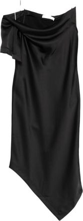 Iro Black One Shoulder Maxi Dress