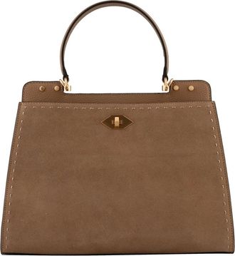 Pourchet Trianon Daim - Dames - Tassen - Bruin - Maat: ONE Size Leer