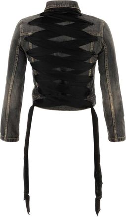 Balenciaga Womens Jacket Gray Cotton