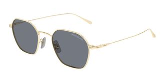 Montblanc MB0472S 001 Mens Sunglasses Gold Size 50