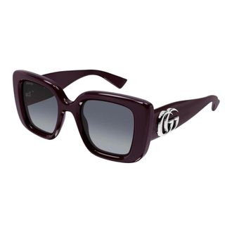 Gucci Sunglasses, female, Purple, 50 MM, Butterfly Frame Sunglasses