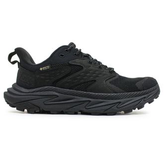 Hoka One One Hoka Anacapa 2 Low GTX Nubuck Textile Youth Comfort Trainers - Black Black - Size:UK 4.5