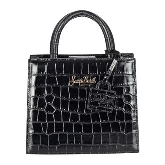 MC2 Saint Barth Handbags, female, Black, ONE SIZE, Shop Mini Leather Crocco