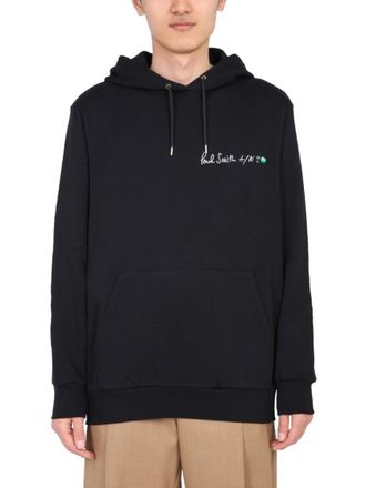 Paul Smith Black Graphic Hood Sweatshirts
