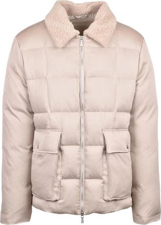 Eleventy Silk Down Jacket - Beige