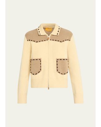 Guest In Residence Saddle Up Cashmere-Wool Jacket