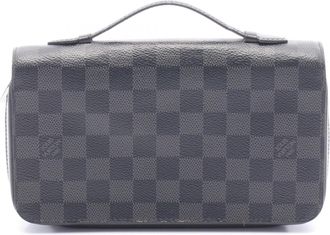 Louis Vuitton Black Damier Graphite Damier Graphite Long Wallet (Bi-Fold) (Pre-Owned)