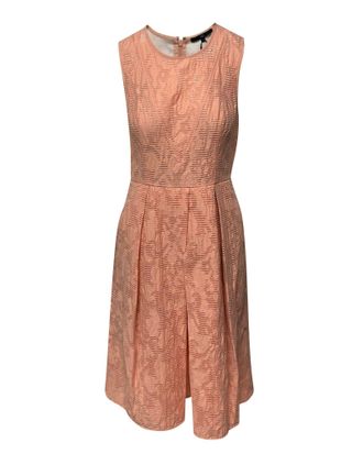 Tibi Coral Pleated Dress