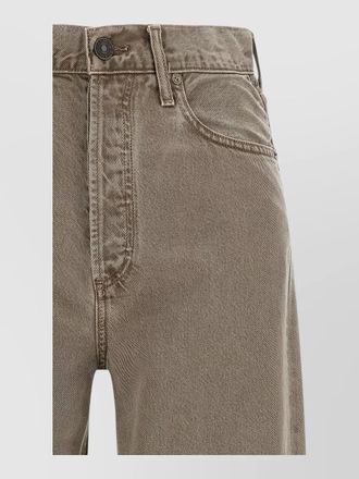 A Gold E denim ren flyweight high-rise wide-leg jeans