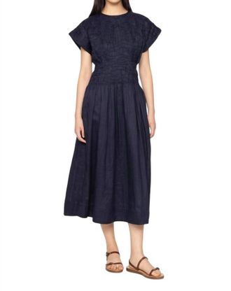 Sea New York Imogen Midi Dress In Navy