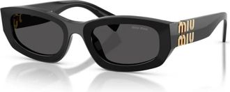 Miu Miu MU B04S Zonnebril - Dames - Zonnebrillen - Zwart - 53 MM - Accessoires
