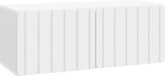 vidaXL Mueble De Tv De Pared 78,5 X 31 X 30 Cm Blanco Vidaxl