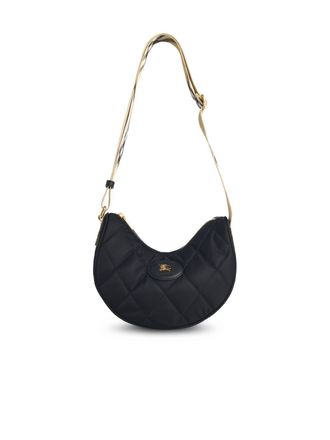 Burberry Horseshoe Black Fabric Bag