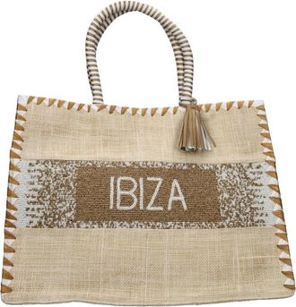 De Siena shoes Tassen, Dames, Beige, ONE Size, Jute, Jute Tote Bag