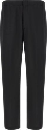 Lardini Broeken, Heren, Zwart, M, Wol, Pavice Broek