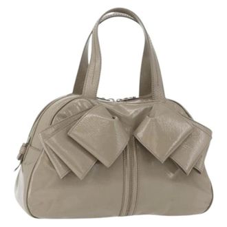 Saint Laurent Pre-owned Handbags, female, Gray, Size: ONE SIZE Pre-owned Vintage Hand Bag