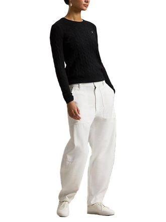 Ralph Lauren Wool-Cashmere Crewneck Sweater - Black