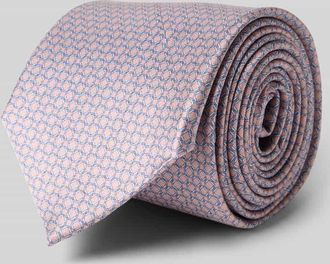 Gierremilano Seidenkrawatte aus reiner Seide mit Logo-Patch (7,5 cm) in Rosa, Gr&ouml;&szlig;e 1