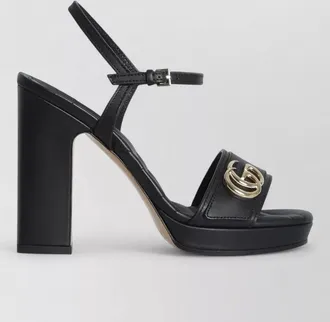 Gucci leather platform sandals