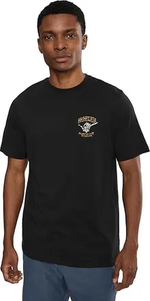Hurley Skeletor Short Sleeve Mens T Shirt Black : LG, Cotton