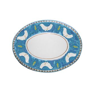 Arcucci feather sky oval tray 43 cm