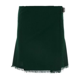 Burberry Short Skirts, female, Green, Size: 2XS Gonna