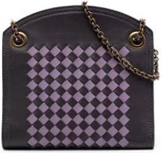 Bottega Veneta Pre-owned Chain Wallet - Dames - Vintage Schoudertas - Grijs - ONE Size - Leer - Vintage