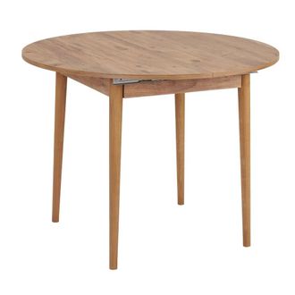 Habitat & Jardin Mesa de comedor marr&oacute;n 100 x 100 x 75 cm
