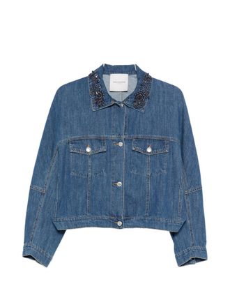 Ermanno Scervino bestickte Jeansjacke