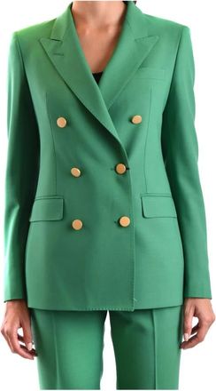 Tagliatore Blazer - Dames - Blazers - Groen - S - Wol - Jassen