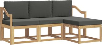 vidaXL Conjunto De Sof&aacute;s De Exterior 4 Uds. Vidaxl